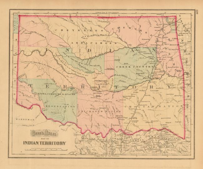 Gray's Atlas Map of Indian Territory