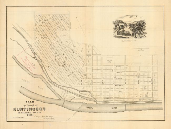 Plan of the Borough of Huntingdon Huntingdon County Penna.