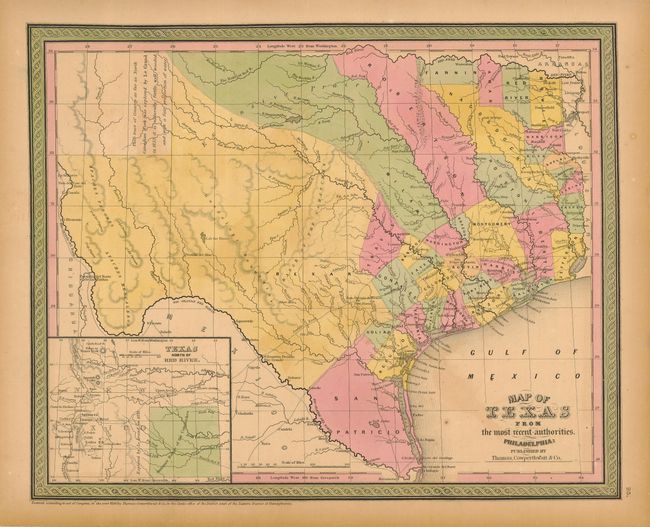 Map of Texas From the most recent authorities