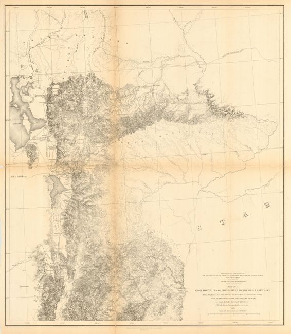 Map No. 1. From the Valley of Green River to the Great Salt Lake