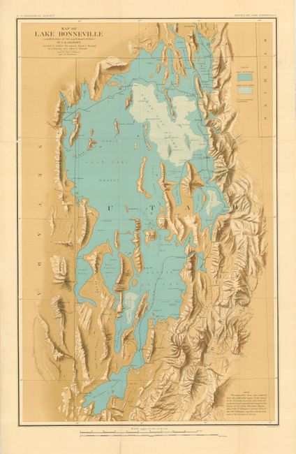 Map of Lake Bonneville (A Water Body of the Quaternary Period)