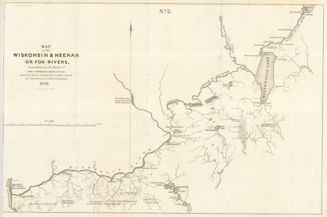Map of the Wiskonsin & Neenah (or Fox) Rivers, Accompanying the Report of Thos. Jefferson Cram, Capt. T. E., under the Survey of Those Rivers with a View to the Improvement of Their Navigation