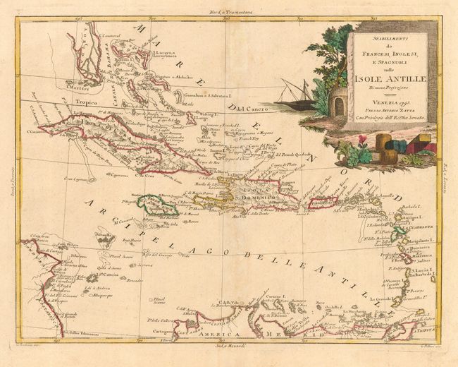 Stabilimenti de Francesi, Inglesi, e Spagnuoli nelle Isole Antille