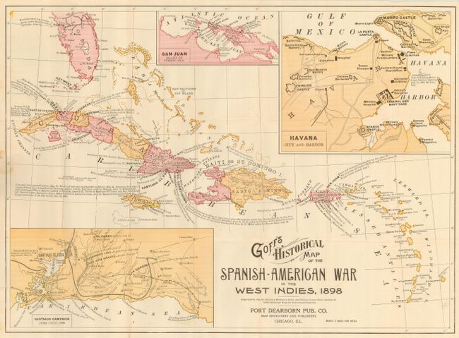 Goff's Historical Map of the Spanish-American War in the West Indies