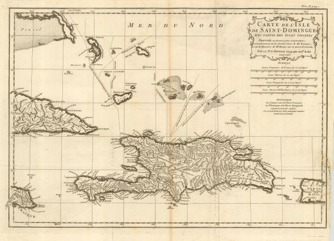Carte de l'Isle de Saint-Domingue avec Partie des Isles Voisines