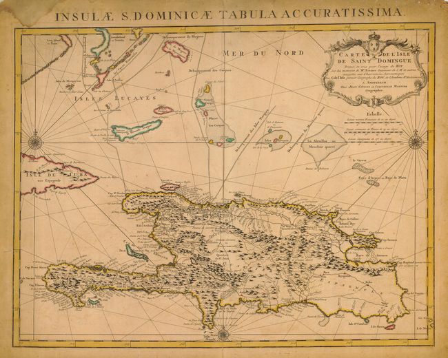 Carte de l'Isle de Saint Domingue Dressee en 1722 pour l'Usage du Roy sur les Memoires de Mr. Frezier 