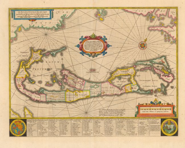 Mappa Aestivarum Insularum, alias Barmudas dictarum