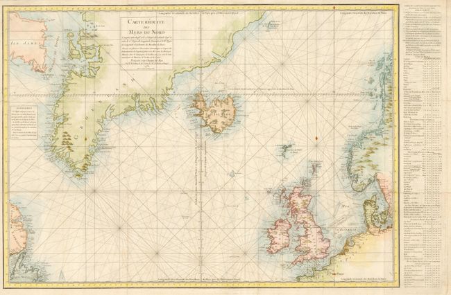 Carte Reduite des Mers du Nord