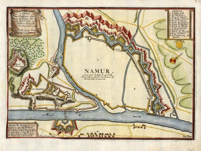 Namur Capitale du Comte de mesme nom aux Francois place tres forte