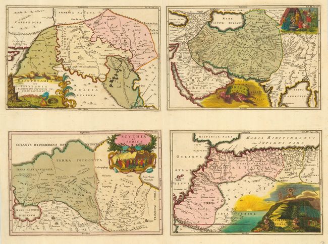 Mesopotamia et Babylonia [on sheet with] Oriens Persia, India [and] Scythia et Serica [and] Mauretania et Numidia