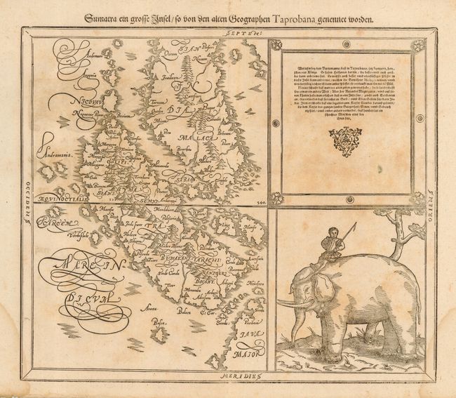 Sumatra ein grosse Insel so von den alten Geographen Taprobana genennt worden