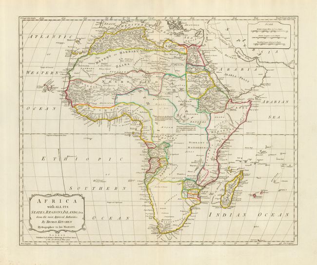 Africa with All Its States, Regions, Islands, &ca. from the most Approved Authorities