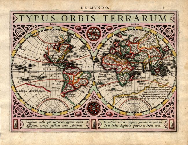 Typus Orbis Terrarum [with] Americae Descriptio [and] Asia [and] Africae Desciptio [and] Europae Nova Tabula