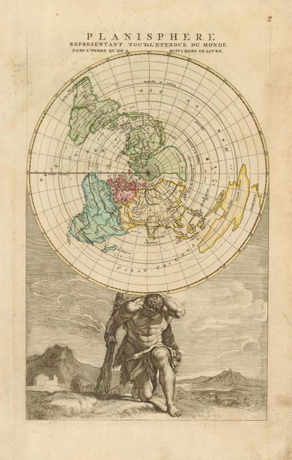 Planisphere Representant Toute l'Etendue du Monde