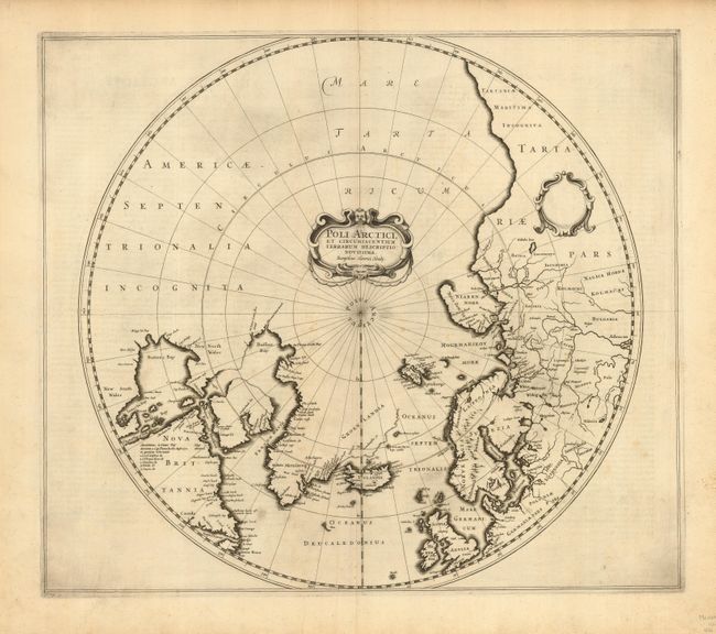 Poli Arctici, et Circumiacentium Terrarum Descriptio Novissima