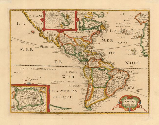 Carte de l'Amerique Corrigee et augmentee; dessus toutes les autres cy devant faictes par P. Bertius
