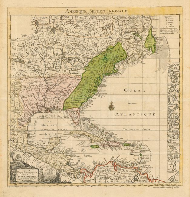 Nova Mappa Geographica Americae Septentrionalis