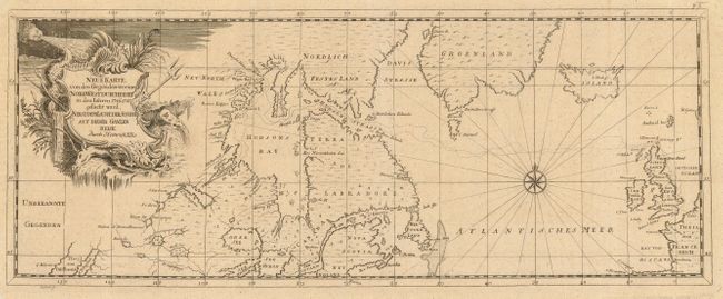 Neue Karte von den Gegenden wo eine Nordwest Durchfahrt in den Iahren 1746-1747