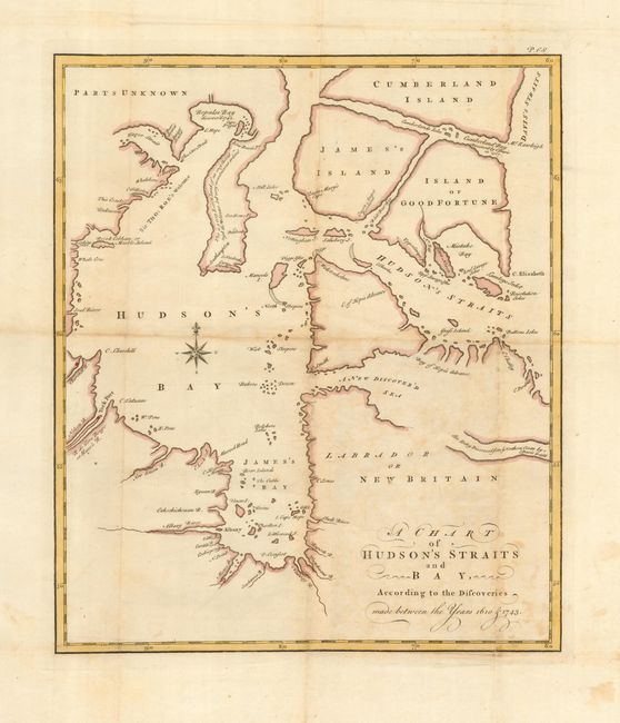 A Chart of Hudson's Straits and Bay, According to the Discoveries made between the Years 1610 & 1743