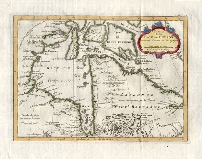 Carte de la Baie de Hudson