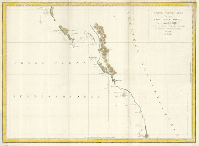 Carte Particuliere de la Cote du Nord-Ouest de l'Amerique reconnue par les Fregates Francaises la Boussole et l'Astrolabe en 1786.  2e. Feuille.