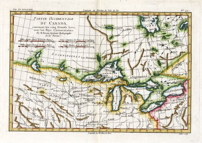 Partie Occidentale du Canada, contenant les cinq Grands Lacs, avec les Pays Circonvoisins