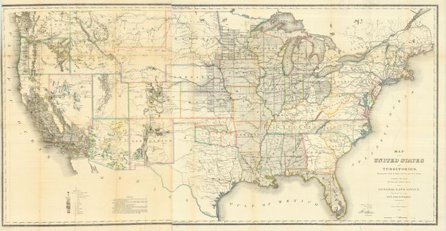 Map of the United States and Territories Shewing the extent of Public Surveys and other details constructed from the Plats and official sources of the General Land Office