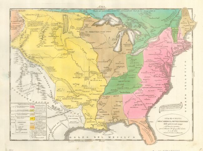 Stati-Uniti dell' America Settentrionale dalle piu recenti mappe