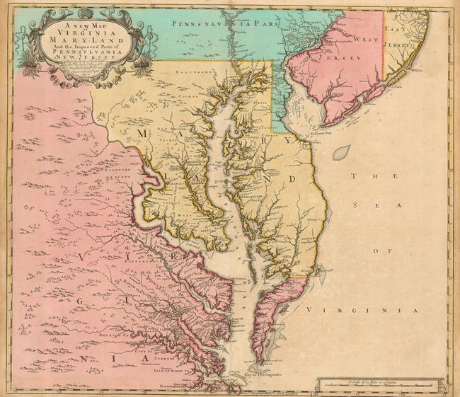 A New Map of Virginia Mary:Land and the Improved Parts of Pennsylvania & New Jersey