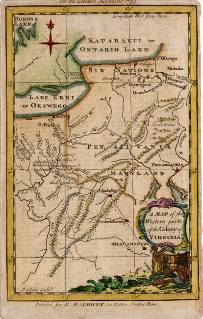 A Map of the Western parts of the Colony of Virginia