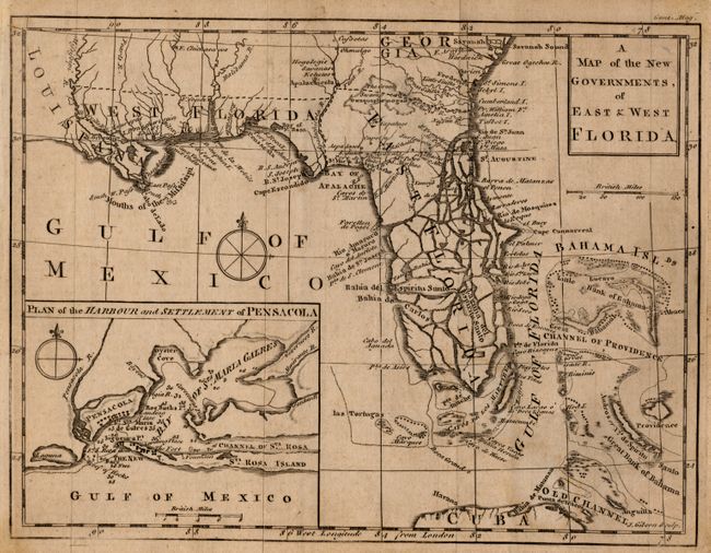 A Map of the New Governments, of East & West Florida