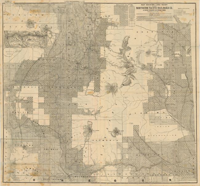 Map Showing Land Grants of the Northern Pacific Railroad Co.