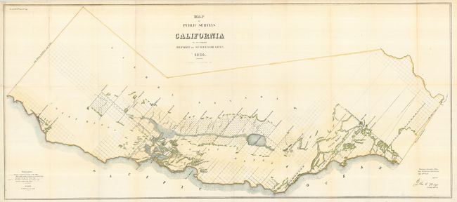 Map of Public Surveys in California to accompany Report of Surveyor Genl.