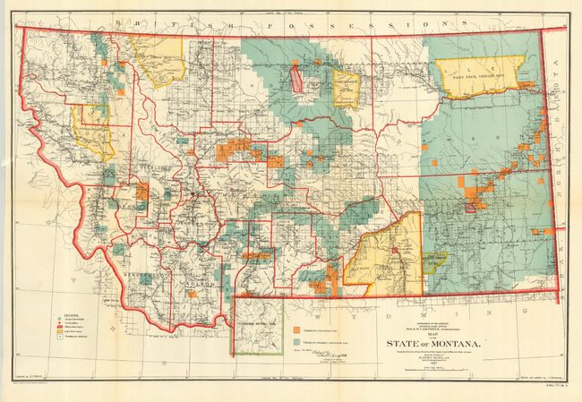 Map of the State of Montana