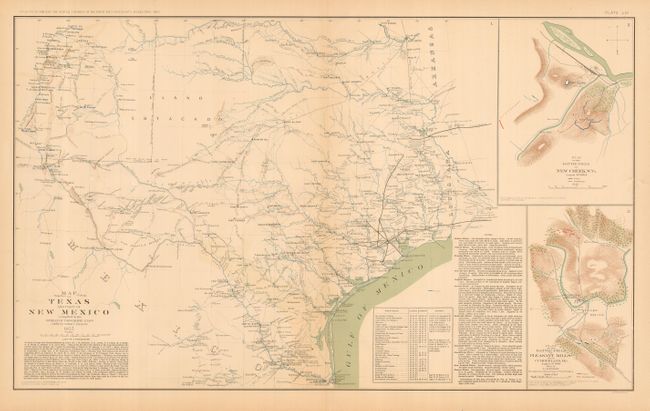 Map of Texas and Part of New Mexico Compiled in the Bureau of Topographic Engrs. Chiefly for Military Purposes 1857