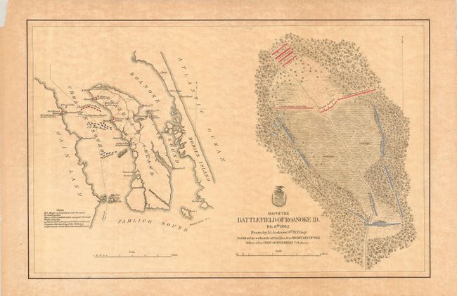 Map of the Battlefield of Roanoke Id.