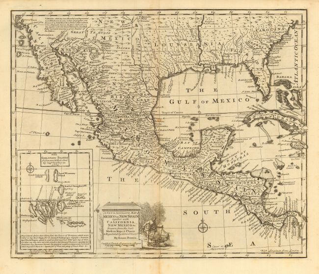 A New & Accurate Map of Mexico or New Spain together with California, New Mexico &c. Drawn from the best.