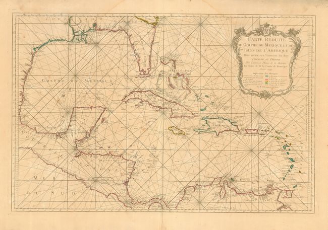 Carte Reduite du Golphe du Mexique et des Isles de l' Amerique