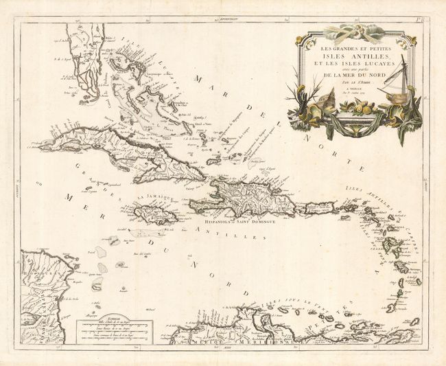 Les Grandes et Petites Isles Antilles et les Isles Lucayes avec une partie de la Mer du Nord