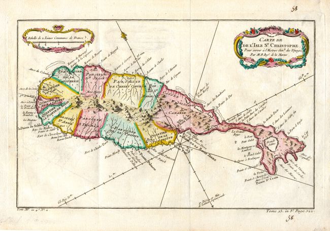 Carte de le l'Isle St. Christophe