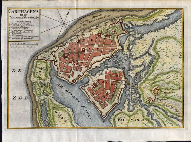 Carthagena in de Spaansche West-Indien [and] Plan van de Haven van Carthagena