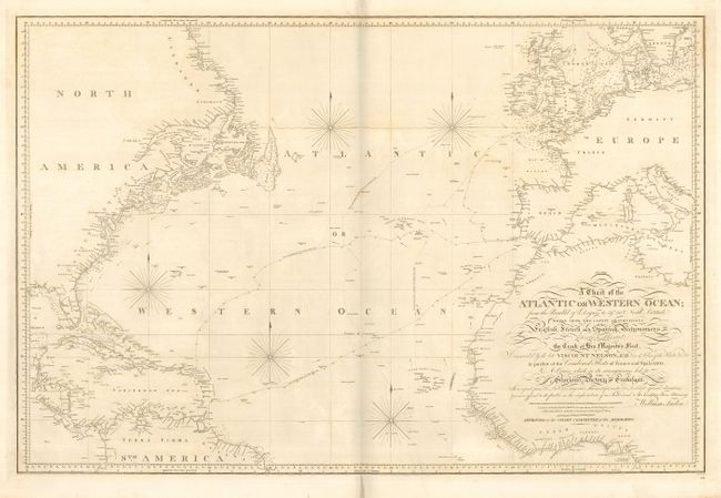 A Chart of the Atlantic or Western Ocean  Wherein is delineated the Track of his Majesty's Fleet, Commanded by the late Viscount Nelson