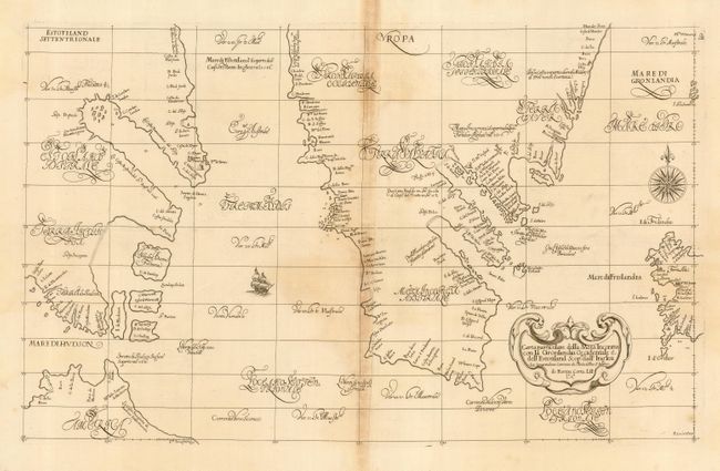 Carta particolare della Meta Inconita con la Gronlandia Occidentale e dell' Estotiland Scop. Dall' Inglesi