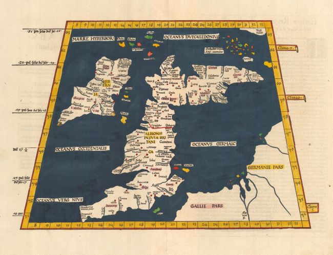 Europae Tabula prima continet insulam Albion, sive Britanniam & Hyberniam [Title on Verso]