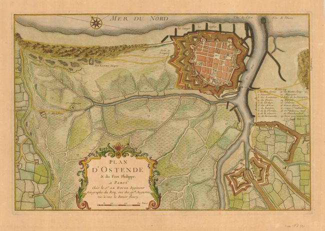 Plan d'Ostende & du Fort Philippe