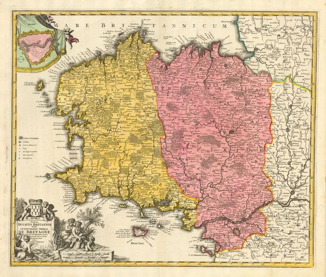Tabula Ducatus Britanniae Gallis Le Gouvernemt. General De Bretagne