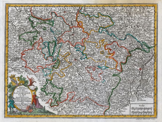 Mappa Geographica in qua Ducatus Lotharingiae et Bar