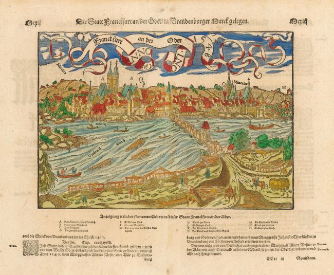 Franckfurt an der Oder Anno 1548