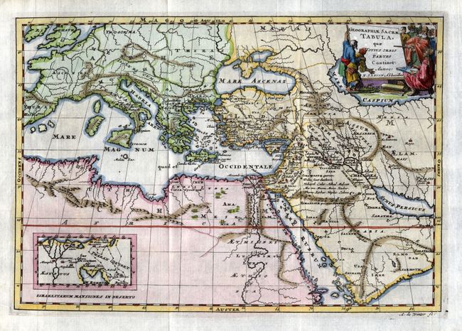 Geographiae Sacrae Tabula, quae Totius Orbis Partes Continet
