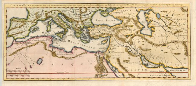 Carte des Pays ou les Chevaliers de St. Jean de Jerusalem